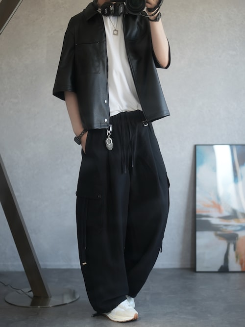 DOOPZ パラシュートワイドカーゴパンツ Parachute Wide Cargo Pants - パラシュートワイドカーゴパンツ