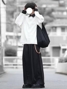 「ローファー」｜「アイテム（パンツ）」を使った、とっしーさん（メンズ・184cm）の秋コーディネート