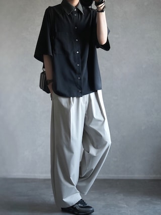 「DOOPZ（ドープス）のDolman Drape Shirt - ドルマンドレープシャツ（シャツ/ブラウス）」を使った、とっしーさん（メンズ・184cm）の春コーディネート