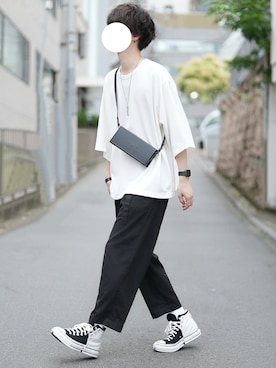 「FENDI（フェンディ）のアイテム」を使った、とっしーさん（メンズ・184cm）の夏コーディネート