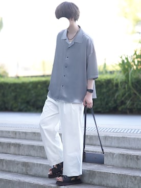 「FENDI（フェンディ）のアイテム」を使った、とっしーさん（メンズ・184cm）の夏コーディネート