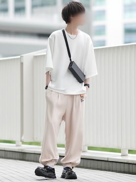 「FENDI（フェンディ）のアイテム」を使った、とっしーさん（メンズ・184cm）の夏コーディネート
