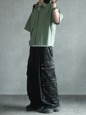 「HARE（ハレ）のアイテム」を使った、とっしーさん（メンズ・184cm）の夏コーディネート