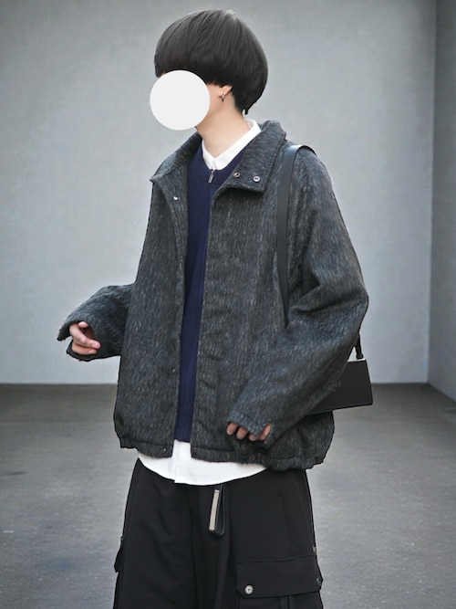 High Neck Shaggy Blouson - ハイネックシャギーブルゾン（ブルゾン