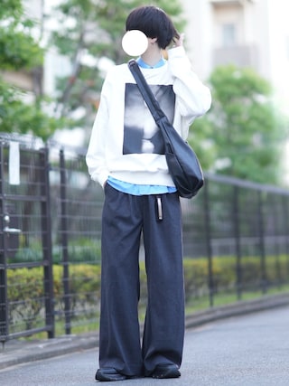 「THOMAS MASON（トーマス メイソン）の『一部WEB限定カラー』THOMAS MASON OVER SHIRTS（シャツ/ブラウス）」を使った、とっしーさん（メンズ・184cm）の冬コーディネート