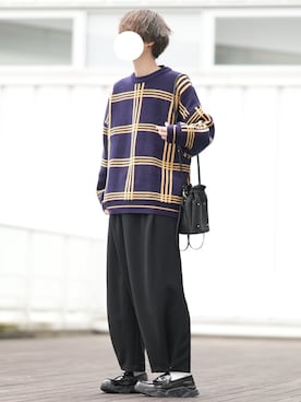「ASCLO（エジュクロ）のアイテム」を使った、とっしーさん（メンズ・184cm）の秋コーディネート