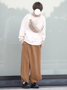 「DOOPZ（ドープス）のアイテム（スウェット）」を使った、とっしーさん（メンズ・184cm）の秋コーディネート