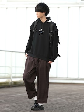 「DOOPZ（ドープス）のアイテム（ローファー）」を使った、とっしーさん（メンズ・184cm）の春コーディネート