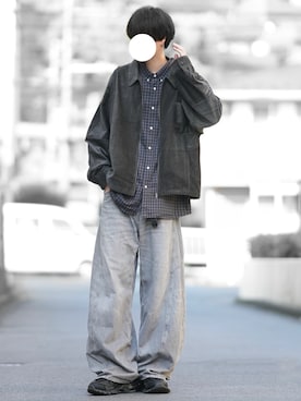 「アイテム（ブルゾン）」を使った、とっしーさん（メンズ・184cm）の秋コーディネート