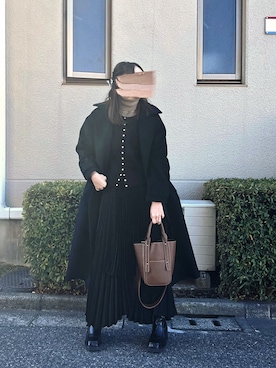 ビッグカラー2wayスタンドコートを使った人気ファッション