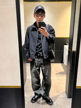 「GU（ジーユー）のアイテム（ブルゾン）」を使った、GU369さん（メンズ・169cm）の春コーディネート