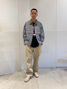 「アイテム（ブルゾン）」を使った、鈴木　義人さん（メンズ・174cm・30代）の夏コーディネート