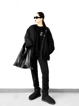 「CLANE（クラネ）のアイテム（その他アウター）」を使った、Aiさん（レディース・163cm）の冬コーディネート