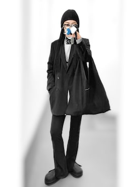 「アイテム（ニットキャップ/ビーニー）」を使った、Aiさん（レディース・163cm）の秋コーディネート