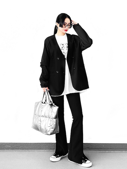 【週末セール】Eimee Law メッシュテーラード ラフジャケット MA-1 design over jacket / MA-1デザインオーバージャケット(Ai