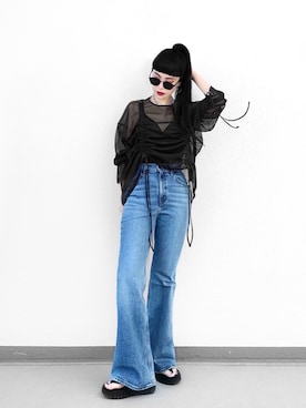 「Levis」｜「アイテム（ワンピース/ドレス）」を使った、Aiさん（レディース・163cm）の夏コーディネート