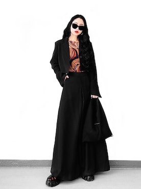 「LVEU.（ラブユ.）のアイテム（ジャケット/アウター）」を使った、Aiさん（レディース・163cm）の春コーディネート