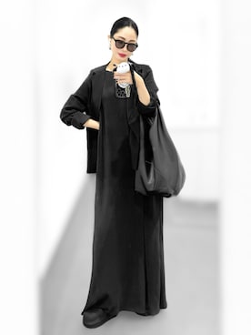 「アイテム（テーラードジャケット）」を使った、Aiさん（レディース・163cm）の秋コーディネート