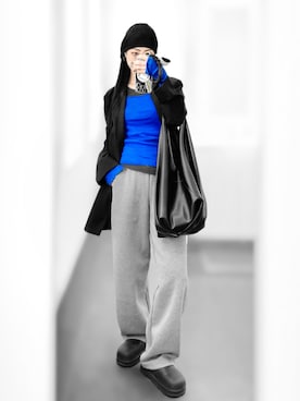 「アイテム（ニットキャップ/ビーニー）」を使った、Aiさん（レディース・163cm）の秋コーディネート