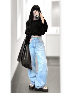 「MM6 Maison Margiela（ｴﾑｴﾑｼｯｸｽ ﾒｿﾞﾝ ﾏﾙｼﾞｪﾗ）のアイテム」を使った、Aiさん（レディース・163cm）の夏コーディネート