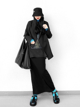 「PRADA（プラダ）のアイテム（帽子）」を使った、Aiさん（レディース・163cm）の春コーディネート