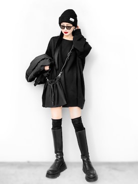 「アイテム（ソックス/靴下）」を使った、Aiさん（レディース・163cm）の秋コーディネート