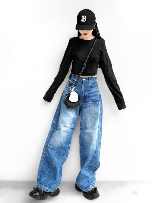 セール】WIDE BEETLE DENIM PANTS/ワイドビートルデニムパンツ（デニム