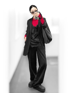 「アイテム（キャミソール）」を使った、Aiさん（レディース・163cm）の秋コーディネート