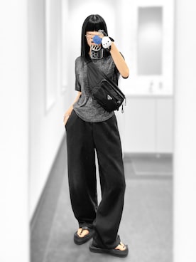 「アイテム（メッセンジャーバッグ）」を使った、Aiさん（レディース・163cm）の秋コーディネート