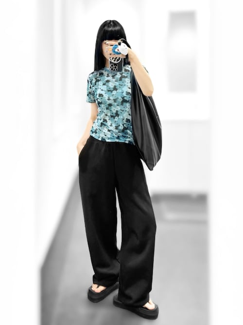 PISCESS×MAISON SPECIAL】Flower Camo Mesh Sheer Top/フラワー