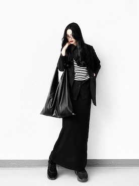 「LVEU.（ラブユ.）のアイテム（ジャケット/アウター）」を使った、Aiさん（レディース・163cm）の春コーディネート