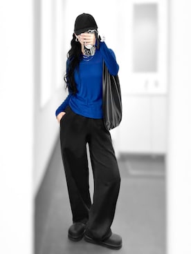 「アイテム（スウェットパンツ）」を使った、Aiさん（レディース・163cm）の秋コーディネート