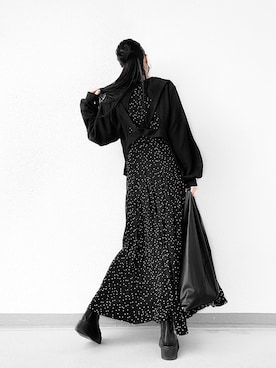 「ISOOK（アイスー）のアイテム（ワンピース/ドレス）」を使った、Aiさん（レディース・163cm）の秋コーディネート