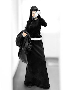 「MM6 Maison Margiela（ｴﾑｴﾑｼｯｸｽ ﾒｿﾞﾝ ﾏﾙｼﾞｪﾗ）のアイテム（バッグ）」を使った、Aiさん（レディース・163cm）の冬コーディネート