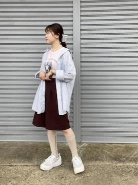 「Onitsuka Tiger × ANDREA POMPILIO（オニツカタイガーアンドレアポンピリオ）のアイテム」を使った、澪（ﾚｲ）さん（レディース・153cm）の秋コーディネート