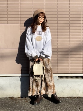 澪(レイ)さん(レディース・153cm)の冬コーディネート