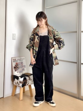 「古着女子」｜「アイテム（その他）」を使った、澪（ﾚｲ）さん（レディース・153cm）の秋コーディネート