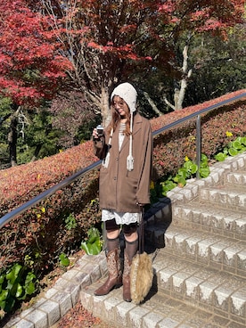 「アイテム（その他）」を使った、澪（ﾚｲ）さん（レディース・153cm）の秋コーディネート
