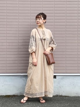 「エスニック」｜「アイテム（その他）」を使った、澪（ﾚｲ）さん（レディース・153cm）の秋コーディネート