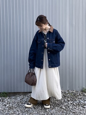 「Gジャン」｜「アイテム（その他）」を使った、澪（ﾚｲ）さん（レディース・153cm）の春コーディネート