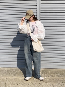「ボーイッシュ、夏コーデ」｜「アイテム（ジャケット/アウター）」を使った、澪（ﾚｲ）さん（レディース・153cm）の春コーディネート