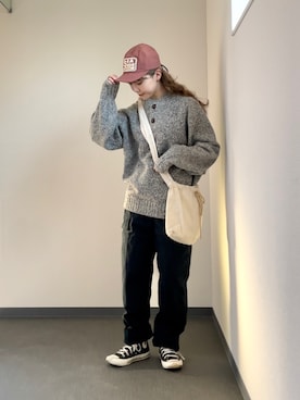 「古着女子」｜「アイテム（その他）」を使った、澪（ﾚｲ）さん（レディース・153cm）の冬コーディネート