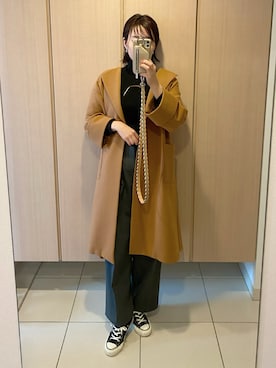 「アイテム（スマホケース/カバー）」を使った、Tu--chanさん（レディース・160cm）の冬コーディネート