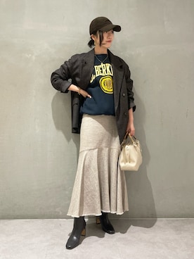 「BABYLONE（バビロン）のアイテム」を使った、BABYLONE STAFFさん（レディース・158cm）の秋コーディネート