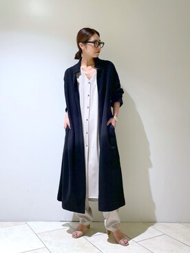 「ロングカーディガン」｜「アイテム（その他アウター）」を使った、BABYLONE STAFFさん（レディース・158cm）の秋コーディネート