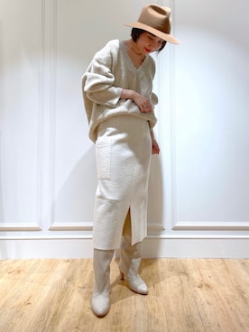 BABYLONE STAFFさん(レディース・158cm)の冬コーディネート