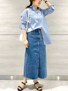 「Levi's（リーバイス）のアイテム（スカート）」を使った、BABYLONE STAFFさん（レディース・158cm）の冬コーディネート