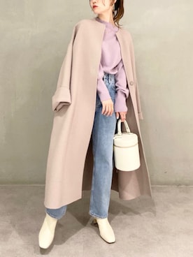 「BEVINI（べヴィニ）のアイテム」を使った、BABYLONE STAFFさん（レディース・158cm）の冬コーディネート