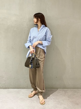 「BEVINI（べヴィニ）のアイテム」を使った、BABYLONE STAFFさん（レディース・158cm）の夏コーディネート