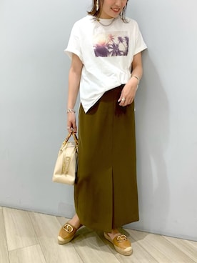 「BEVINI（べヴィニ）のアイテム」を使った、BABYLONE STAFFさん（レディース・158cm）の夏コーディネート